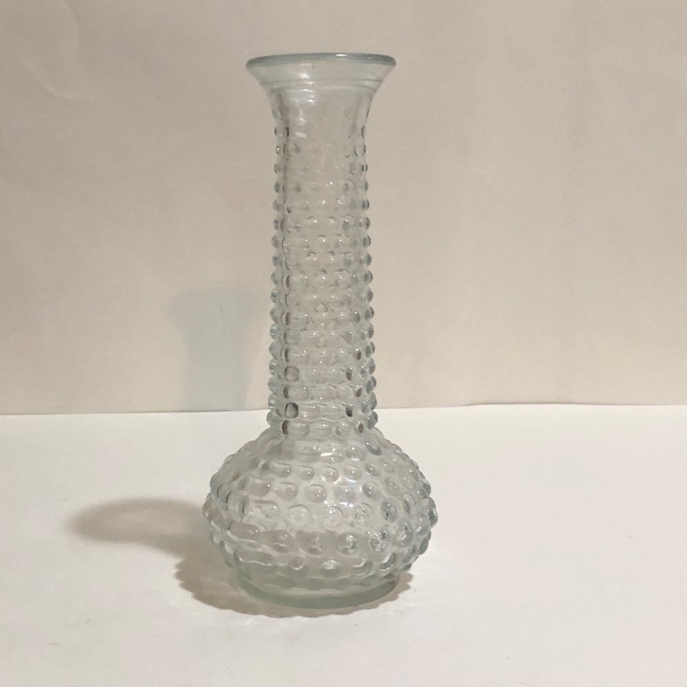 EO Brody Hobnail Vase Clear Glass